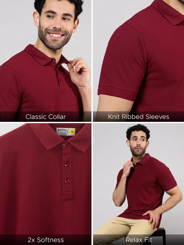Pack of 3-Intelligent-Man Polo T-shirts Combo