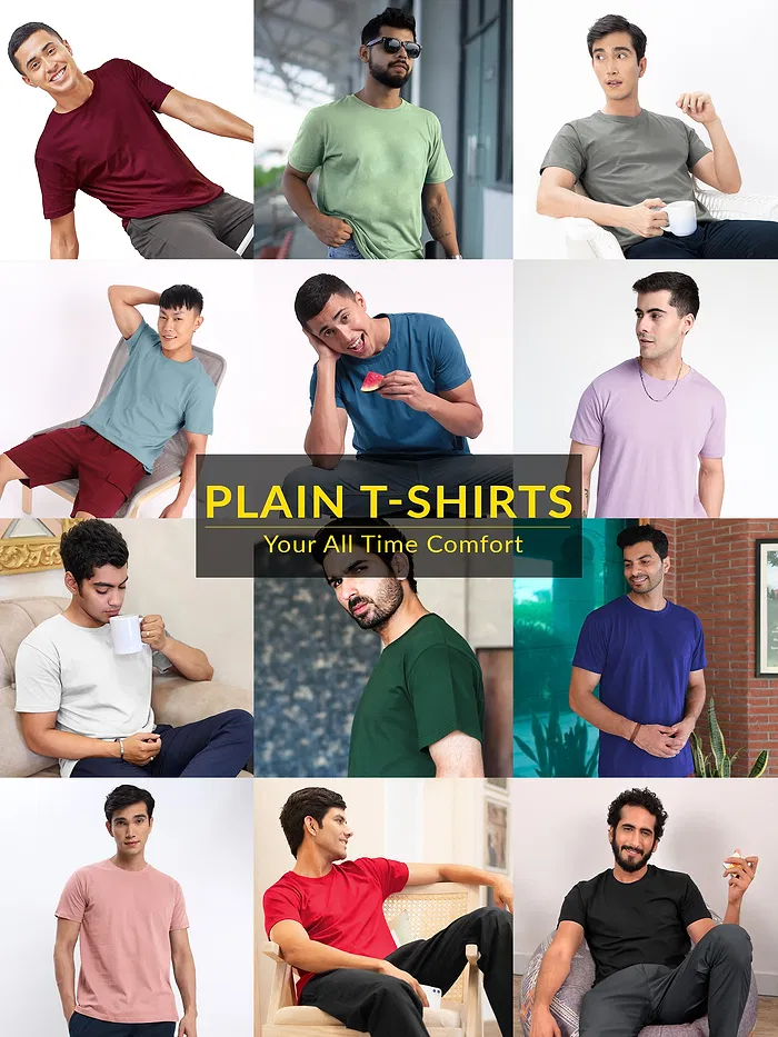 Pick Any 3- Plain T-shirt Combos