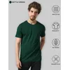 Plain T-shirts Combo Black And Bottle Green