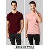 Plain T-shirts Combo Burgundy &amp; Rose Pink, 