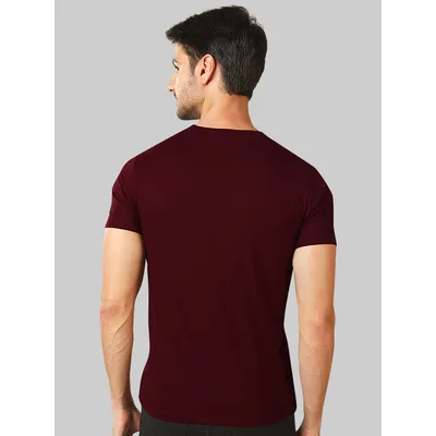 Plain T-Shirts Combo Burgundy And Space Grey