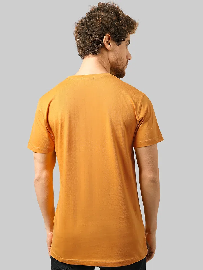 Plain T-shirts Combo Mustard And Bottle Green