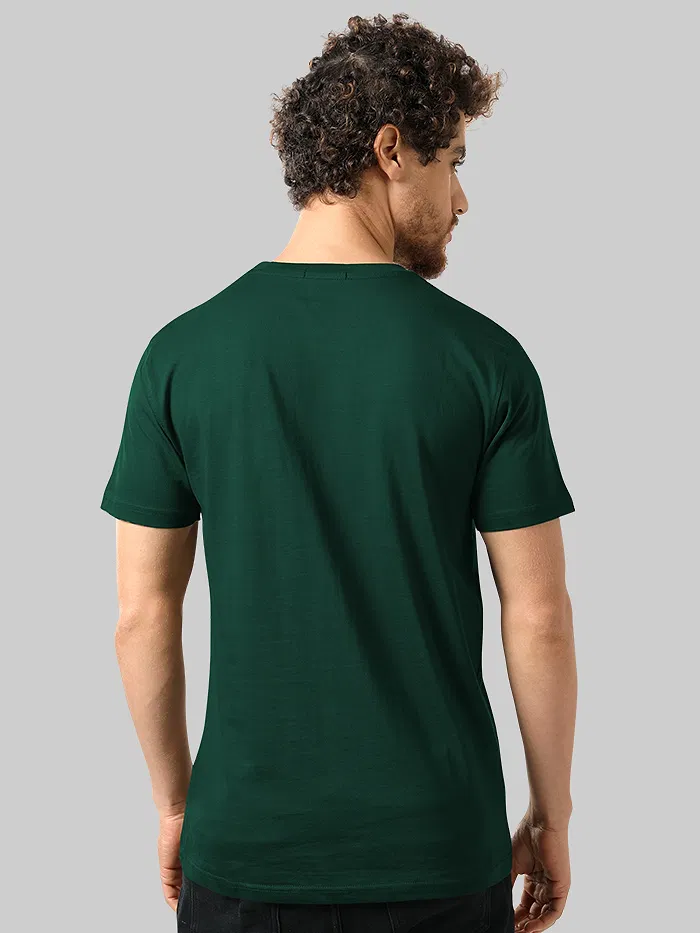Plain T-shirts Combo Mustard And Bottle Green