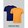 Plain T-shirts Combo Navy Blue &amp; Yellow