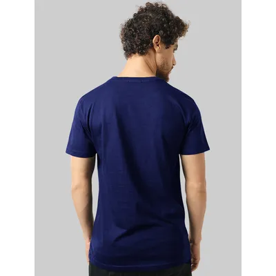 Plain T-shirts Combo Navy Blue And Yellow