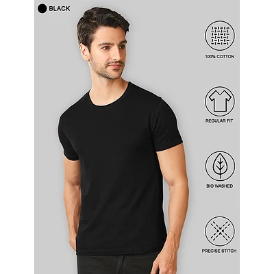 Plain T-shirts Combo Red And Black