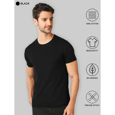 Plain T-shirts Combo Red And Black