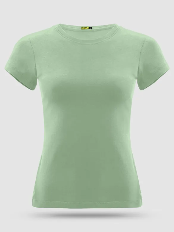 Seafoam Green Womens Plain T-shirt
