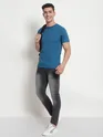 Teal Blue Plain T-shirt
