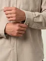 Off White Dual Pocket Textured Corduroy Shirt