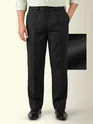 Black Striped Relaxed Fit Pants