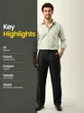 Black Striped Relaxed Fit Pants