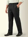Black Striped Relaxed Fit Pants