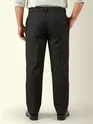 Charcoal Grey Striped Relaxed Fit Pants