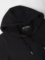 Black Knit Zip-Up Hoodie