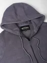 Charcoal Grey Knit Zip-Up Hoodie