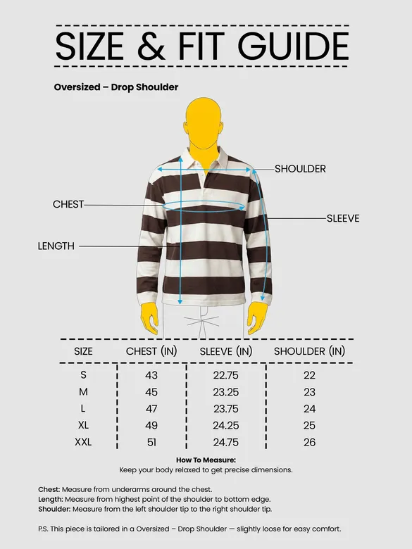 Chocolate Brown Striped Rugby Polo