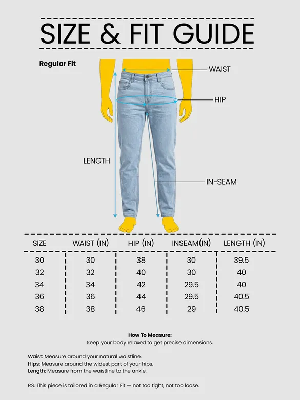 Icy Blue Regular Fit Jeans