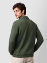 Olive Green Polo Neck Sweatshirt
