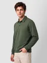 Olive Green Polo Neck Sweatshirt