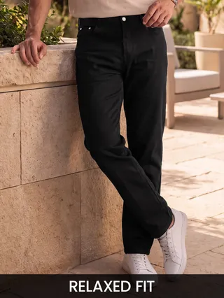 Black Relaxed Fit Pants