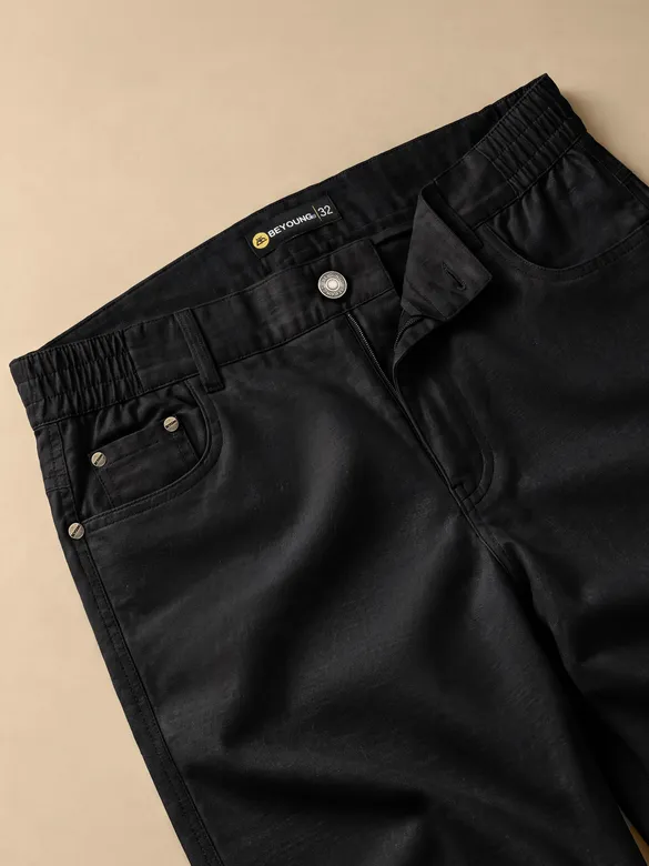 Black Relaxed Fit Pants