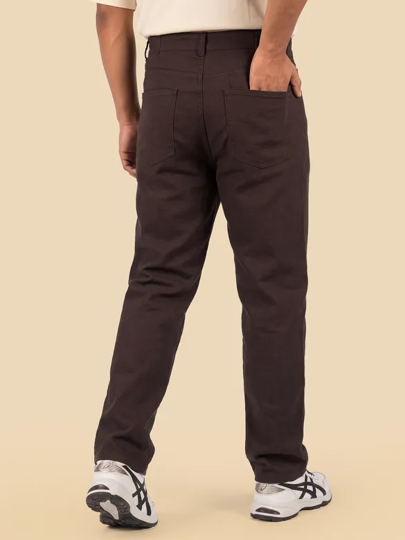 Chocolate Brown Relaxed Fit Pants