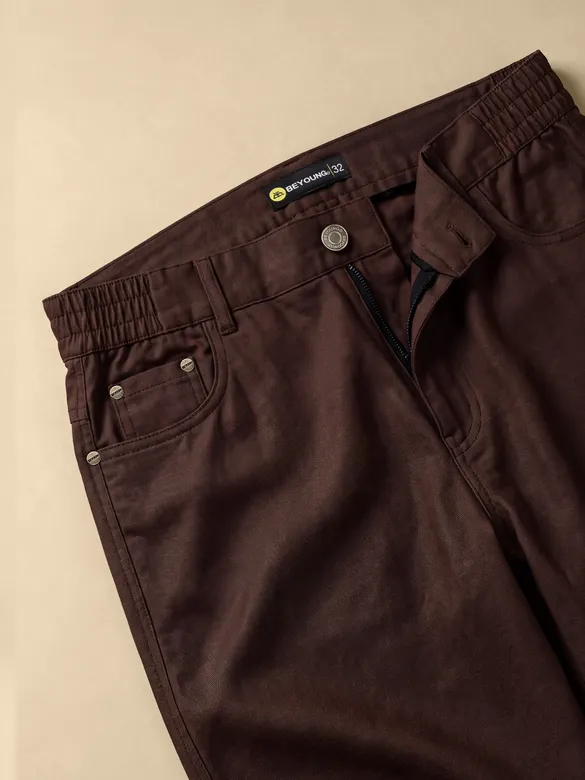 Chocolate Brown Relaxed Fit Pants