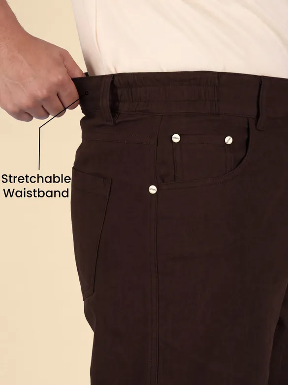 Chocolate Brown Relaxed Fit Pants