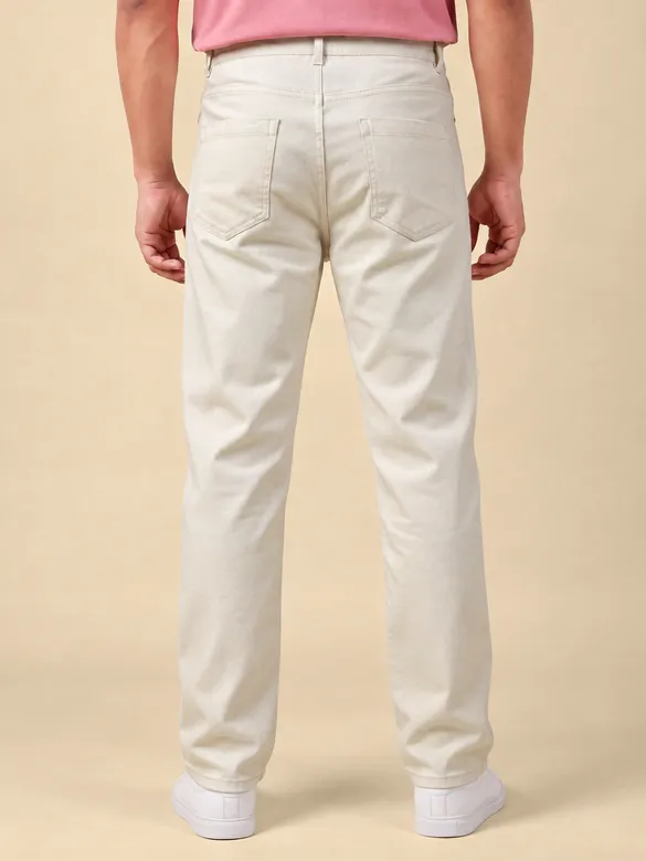 Off White Relaxed Fit Pants