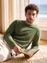 Olive Green Recycled Full Sleeves Relaxed T-Shirt