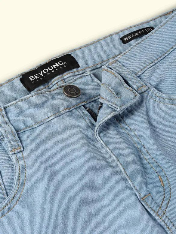 Icy Blue Regular Fit Jeans
