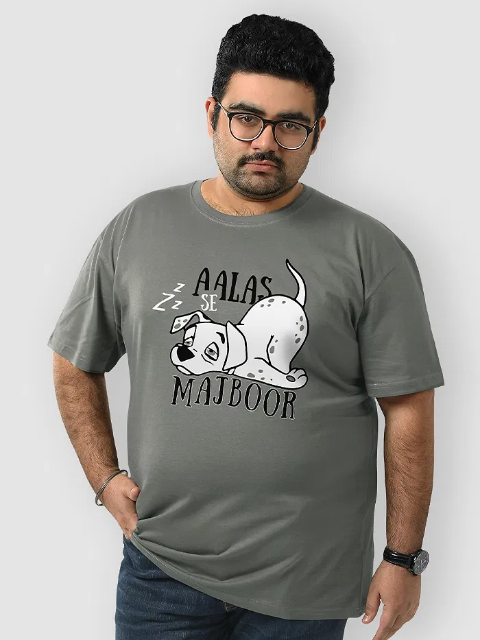 Aalas se Majboor Plus Size T shirts