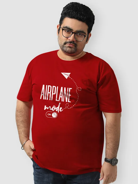 Airplane Mode On Plus Size T shirts