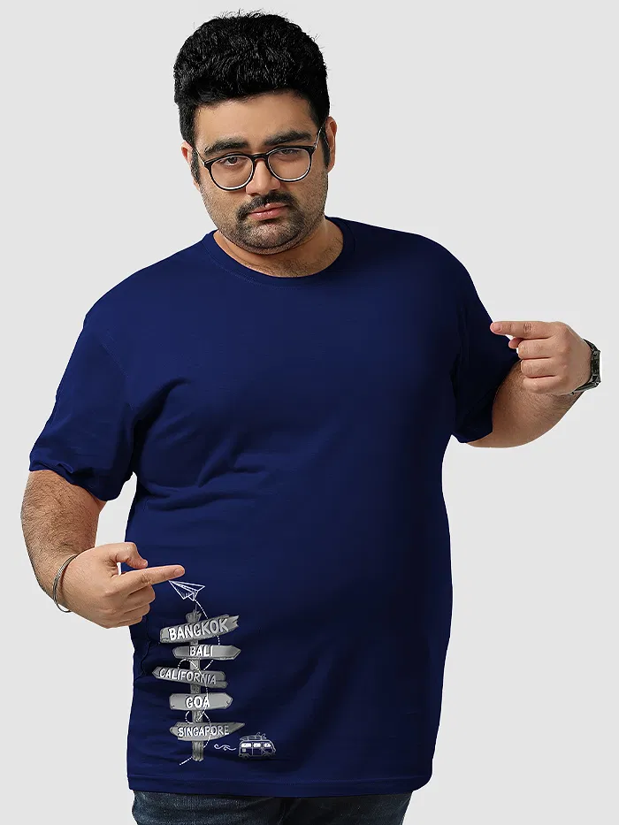 Directions Travel Plus Size T shirts