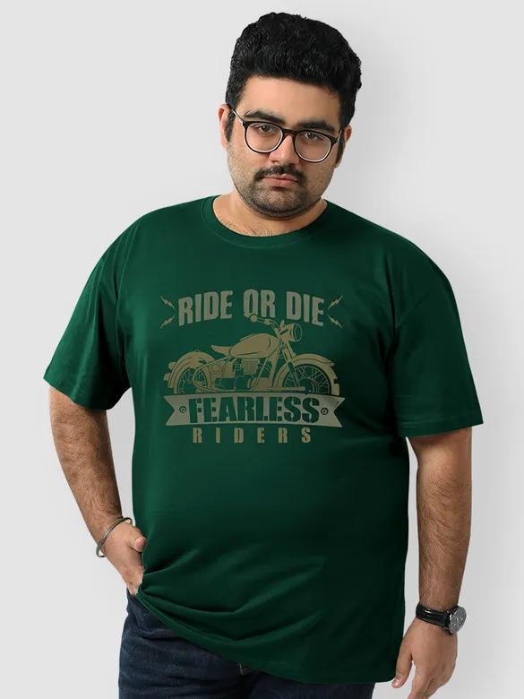 Fearless Bullet Rider Plus Size T shirts