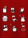 Holiday Penguin Plus Size T shirts