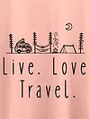 Live Love Travel Plus Size T shirts
