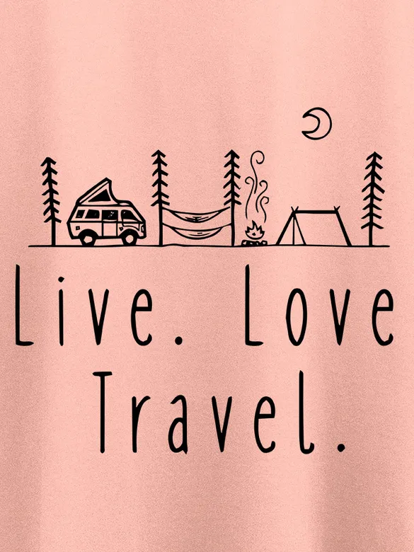 Live Love Travel Plus Size T shirts