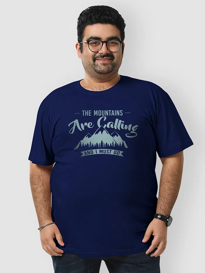 Mountains Are Calling Plus Size T shirts