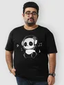 Music Panda Plus Size T shirts