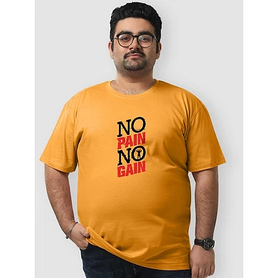 No Pain No Gain Plus Size T shirts 