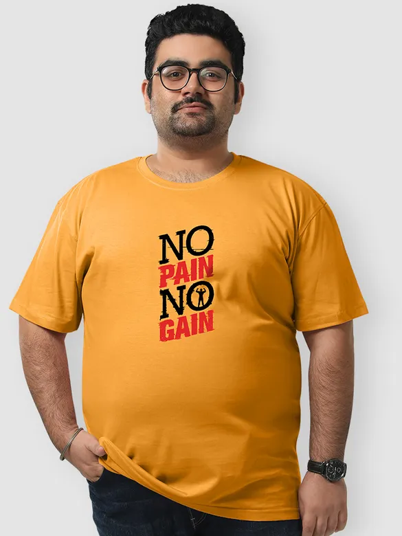 No Pain No Gain Plus Size T shirts 