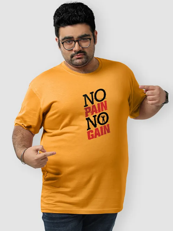 No Pain No Gain Plus Size T shirts