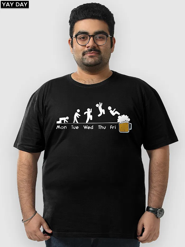 Pack Of 3 - Sleepyhead Printed Plus Size Combo T-Shirts