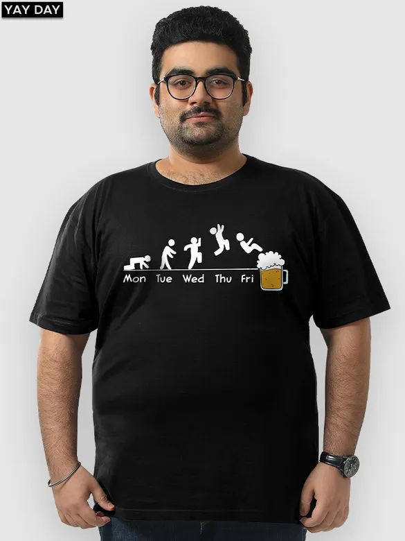 Pack Of 3 - Sleepyhead Printed Plus Size Combo T-Shirts