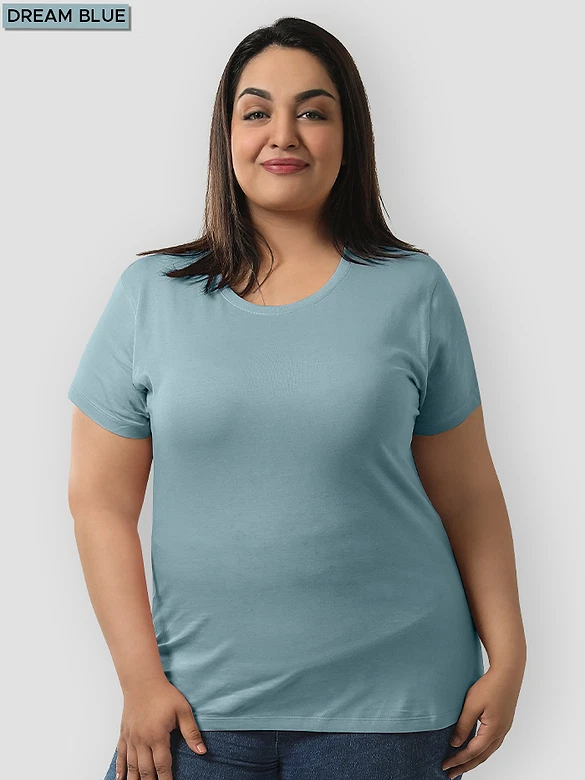 Pick Any 3- Womens Plus Size Plain T-shirt Combos