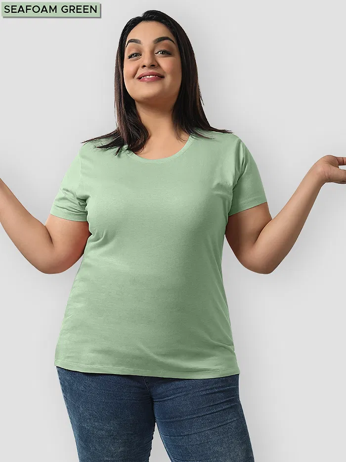 Pick Any 2- Womens Plus Size Plain T-shirt Combos