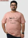 Pick Any 3 - Travel Printed Plus Size Combo T-Shirts