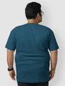 Plain Teal Blue Plus Size T-Shirt